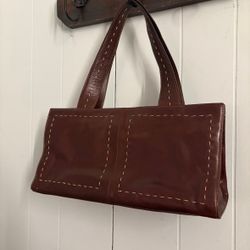 Maxx NY Brown Leather Shoulder Bag