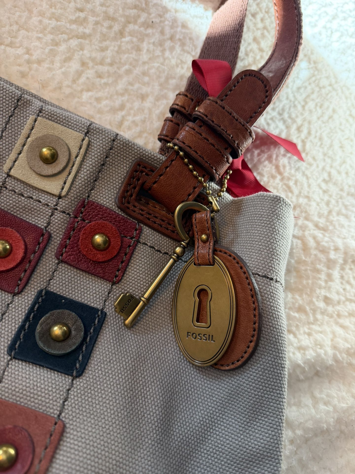 Fossil Bag And Cosmetic Bag Combo