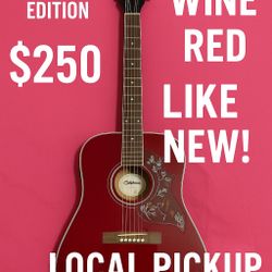 Epiphone Hummingbird Limited Edition Wine Red 