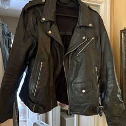 Leather Biker Jacket 