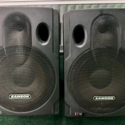 Samson EX10 10” PA Speakers