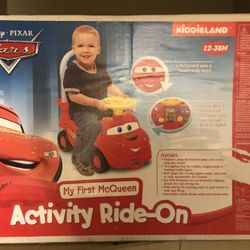 Kids mcqueen activity ride-on