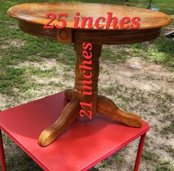 Round side table