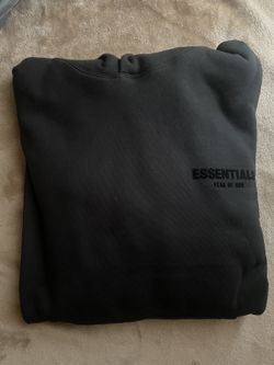 Black essential hoodie Size M fits L