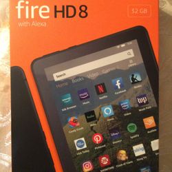AMAZON FIRE HD8 32GB WITH ALEXA IT IS NEW NEVER USED