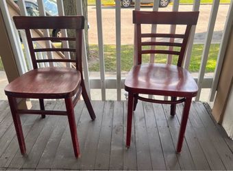 2 redish brown Chairs