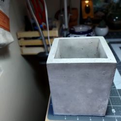 Square Cube Cement Pot Planter Indoor Outdoor Garden 