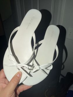 White sandals