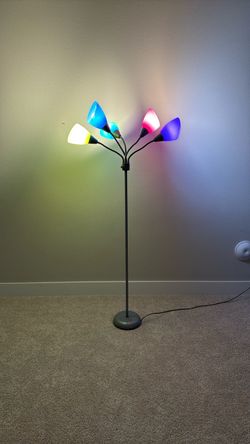 Floor lamp colorful 5 colors flexiblw head