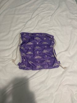 Girl Scouts Purple Drawstring Bag