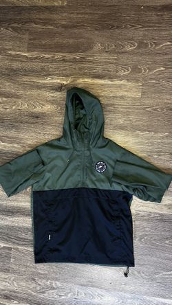 Nike Air Men’s Vintage Green Quarter-Zip Windbreaker Jacket