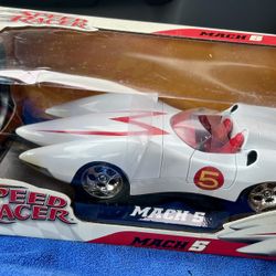 Jada Toys Speed Racer Mach 5 Diecast Metal Car Model Scale 1 18