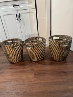 Plant pot, indoor/outdoor dark gray/beige, 9 ½"
