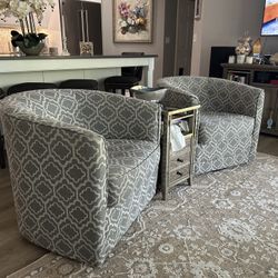 Swivel Barrel Chairs 100.00