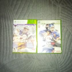Madden 17 & NCAA Football 08 Xbox 360 Games