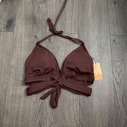 Brown Bathing Suit Top