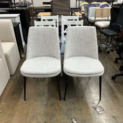Dining Chairs with Low Back,Set of 2