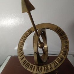 VINTAGE BRASS MOTIF DESKTOP ARMILLARY 12"×8"