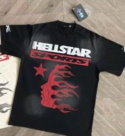 Hellstar Sports Graphic T-Shirt Black