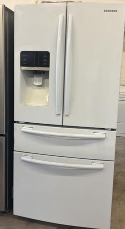 Samsung French Door  White Refrigerator Fridge
