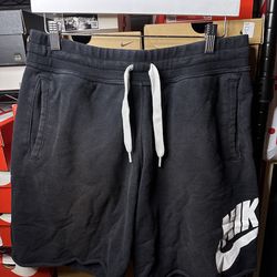 Nike black sweat shorts size large men’s used