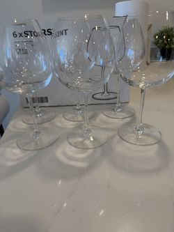 IKEA STORSINT Wine Glasses - Set of 6, With Box