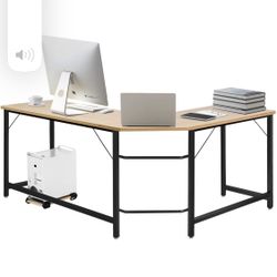 Shaped Corner Computer Desk