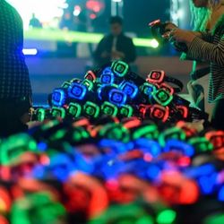 Silent DJ headsets & transmitters - events company downsizing