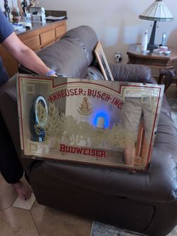 Vintage Anheuser-Busch mirror!