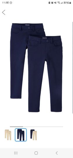 Girls Uniform Ponte Knit Pull-On Jeggings 2-Pack