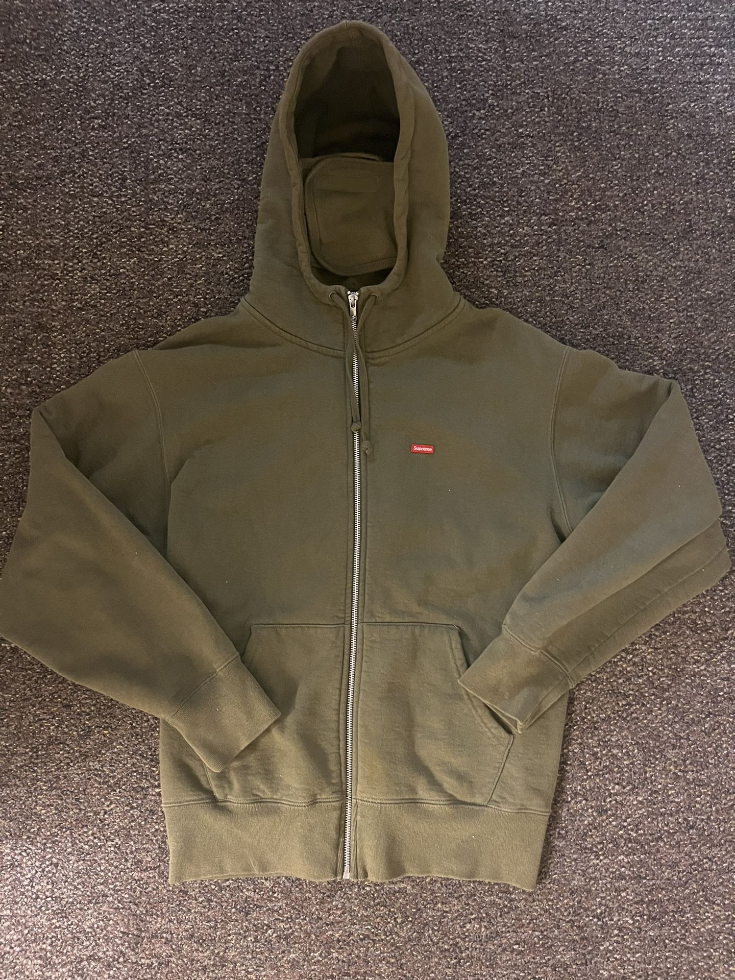 Supreme Small Box Facemask Zip Up Hoodie 