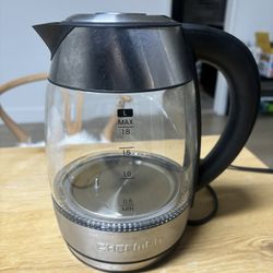 Chefman 1.8L Rapid-Boil Kettle with Keep Warm and Tea Infuser - Stainless Steel: Electric Water Boiler, 1500W, Silver