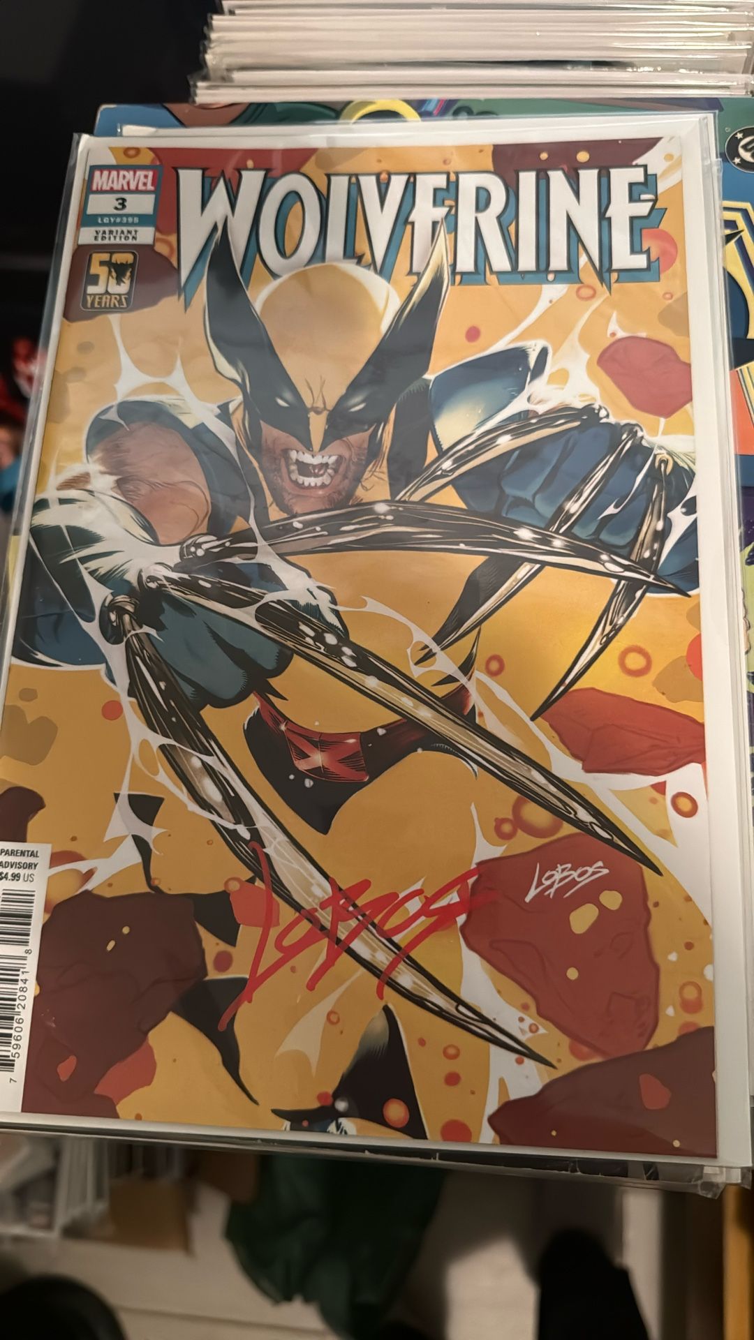 Lobos Signed Wolverine Comic Book