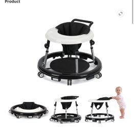 HolyBase Infant Baby Walker 360 Swivel - Black