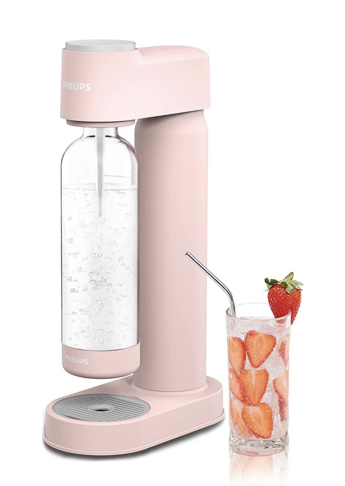 Sparkling Water Maker Soda Maker Soda Streaming Machine for Carbonating with 1L Carbonating Bottle, Seltzer Fizzy Water Maker Includes three 60L CO2 C