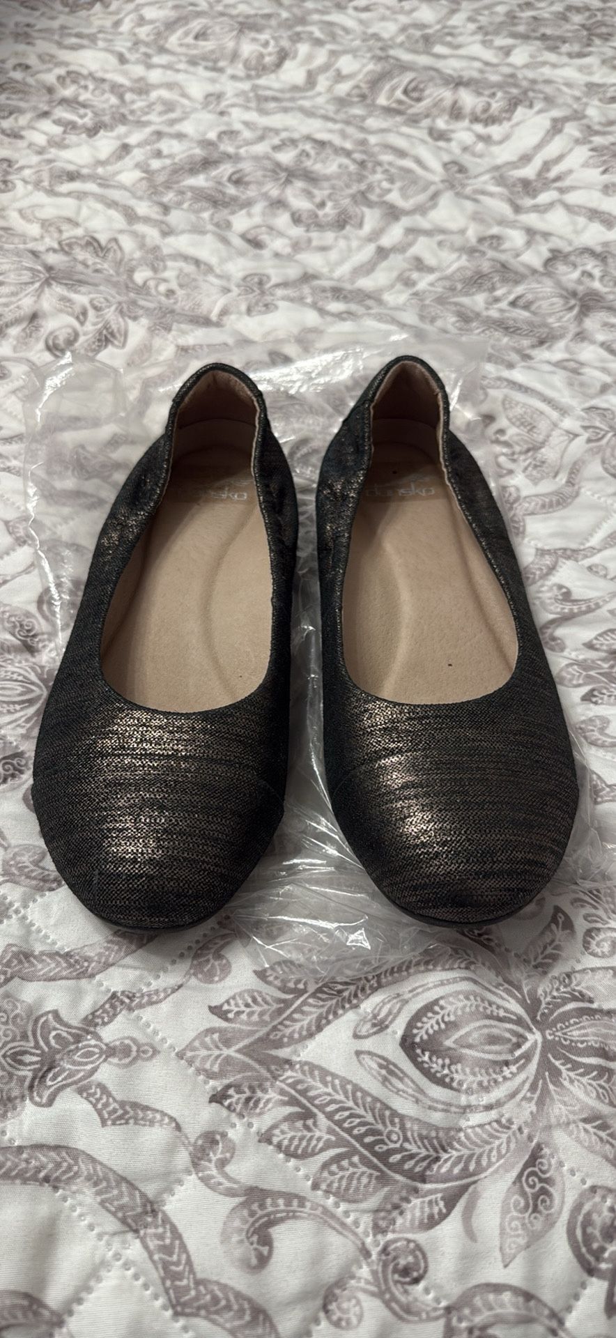 Dánsko Lisanne Flats Size 38 Color Pewter
