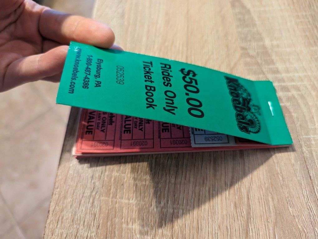 Knoebels Ride Tickets 