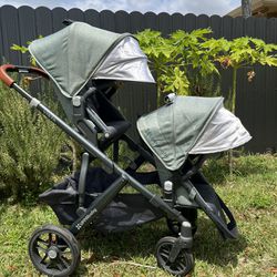 Clean Double Stroller Uppababy Vista And Optimal Extras 