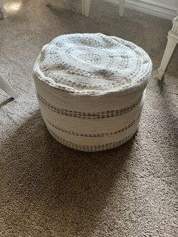 A soft footstool