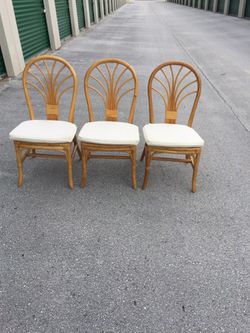 Bamboo three chairs made from Philippines