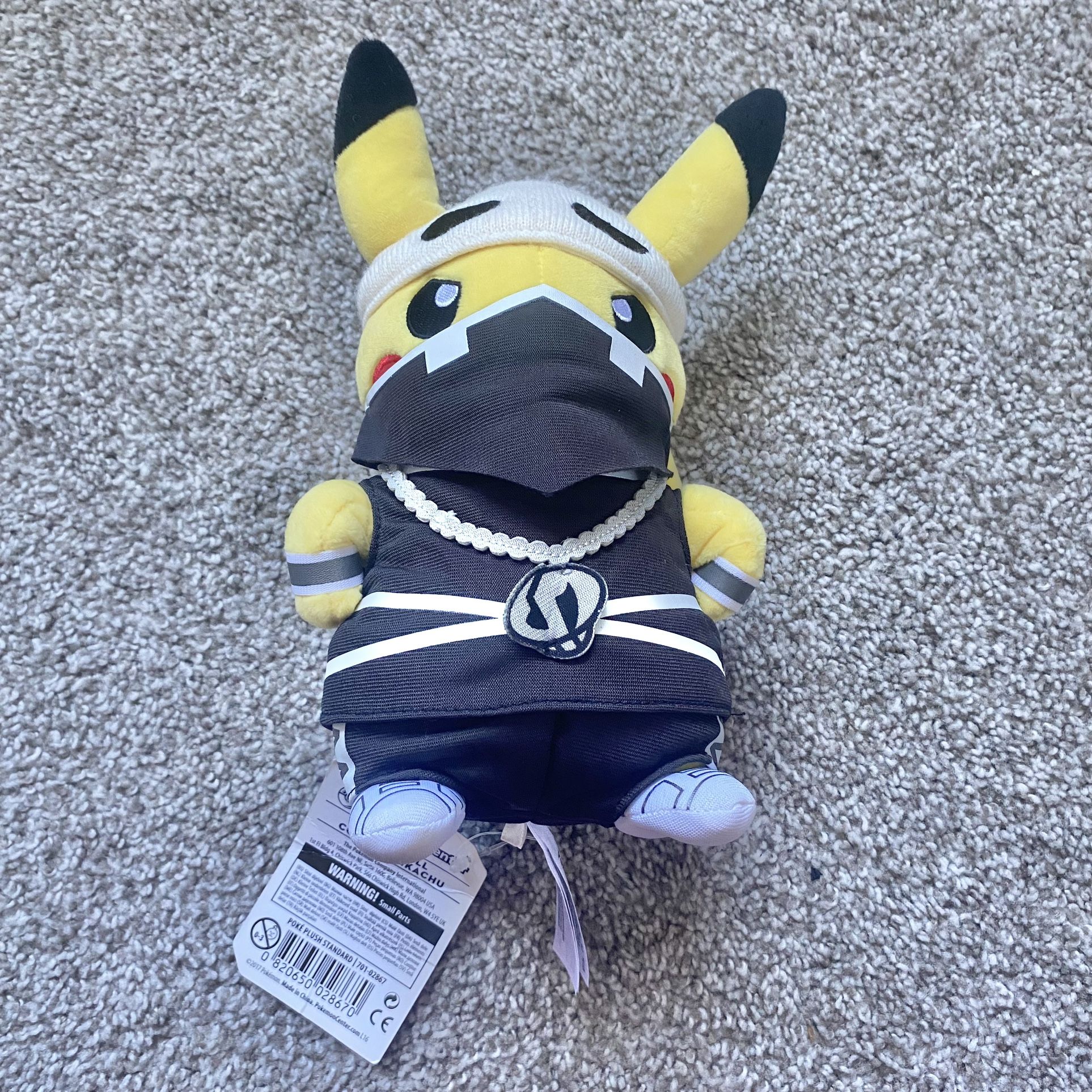JAPAN Pokémon center LTD Pretend Team Skull Members Pikachu Plush with Tag