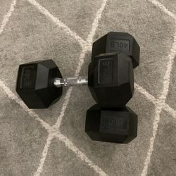 Set of 40lb Dumbbells