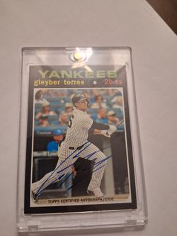 1970 Gleyber Torres, Topps Certified Autograph Issue, Card # ROA - GT