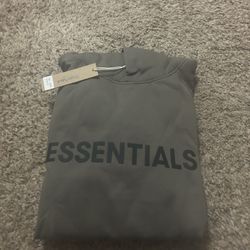 Dark Grey Essentials Hoodie-size:Small