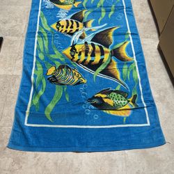 Vintage Fish Beach Towel