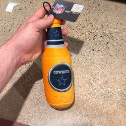 DALLAS COWBOY PET TOY DOG BOTTLE BEER BRAND NEW 