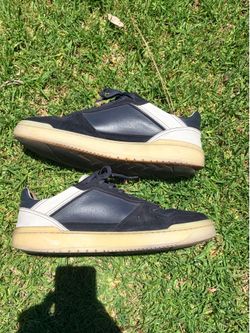 Size 12 Brunello Cucinelli  - Perforated Leather and Suede (Navy Blue)