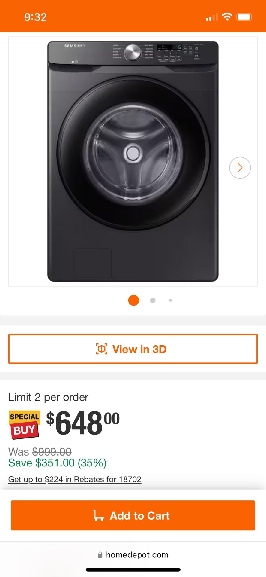 Samsung Washer And Dryer Set Mint Condition