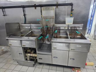 Pitco Commercial Deep Fryer Bank