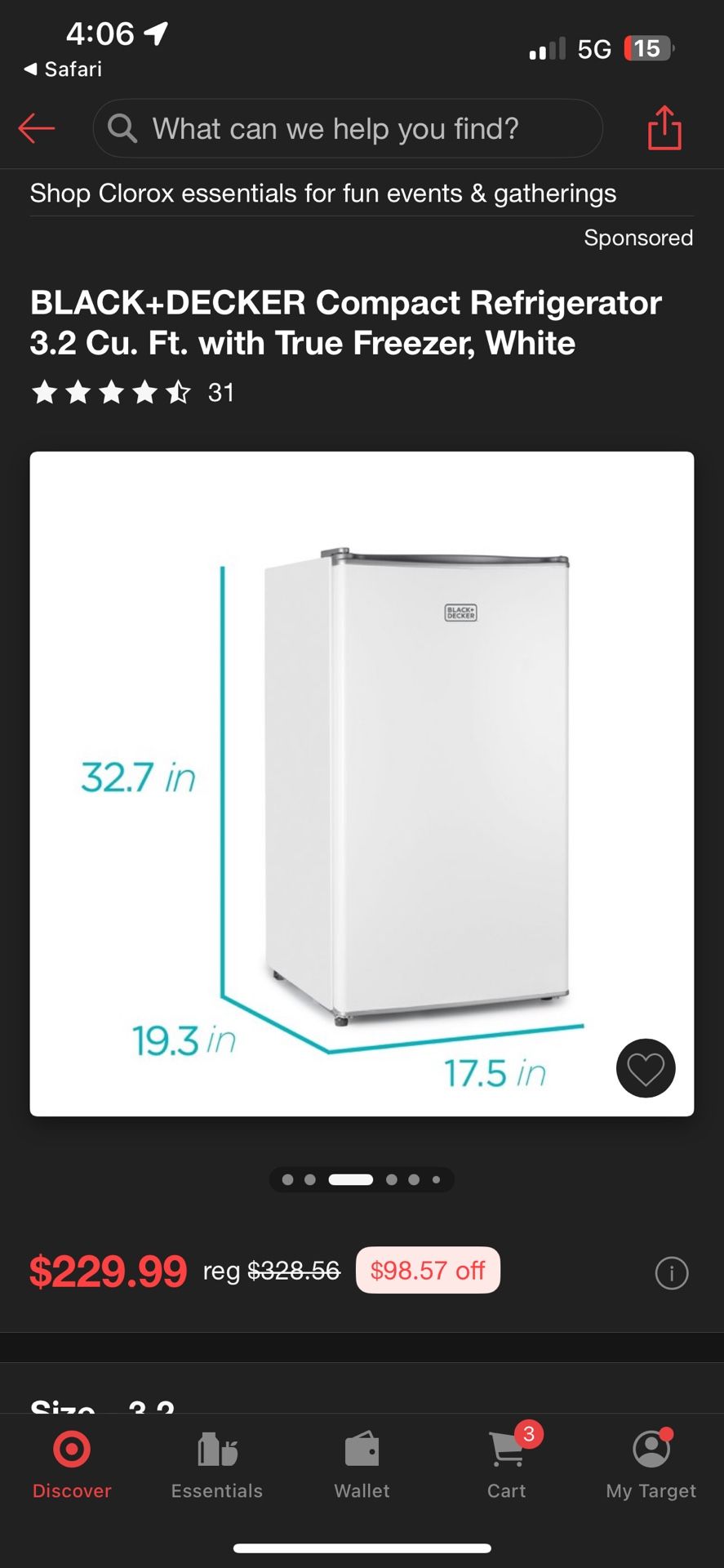 Mini fridge